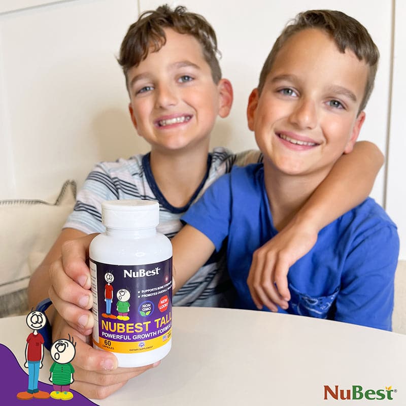 NuBest Tall, Powerful Growth for Kids & Teens (5+), Non-Milk Drinkers, 60 Capsules