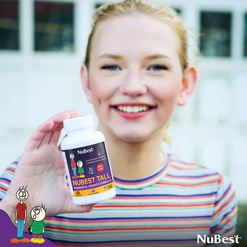 NuBest Tall, Powerful Growth for Kids & Teens (5+), Non-Milk Drinkers, 60 Capsules