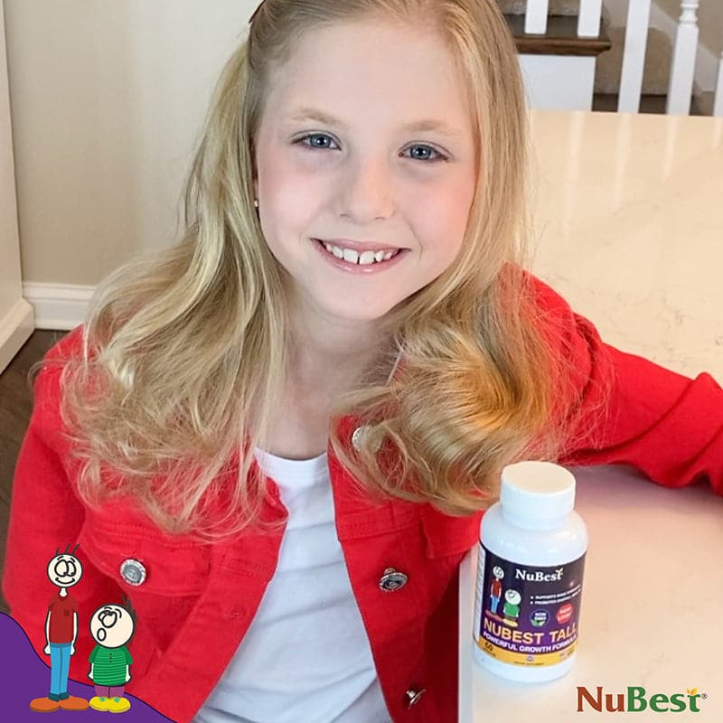 NuBest Tall, Powerful Growth for Kids & Teens (5+), Non-Milk Drinkers, 60 Capsules