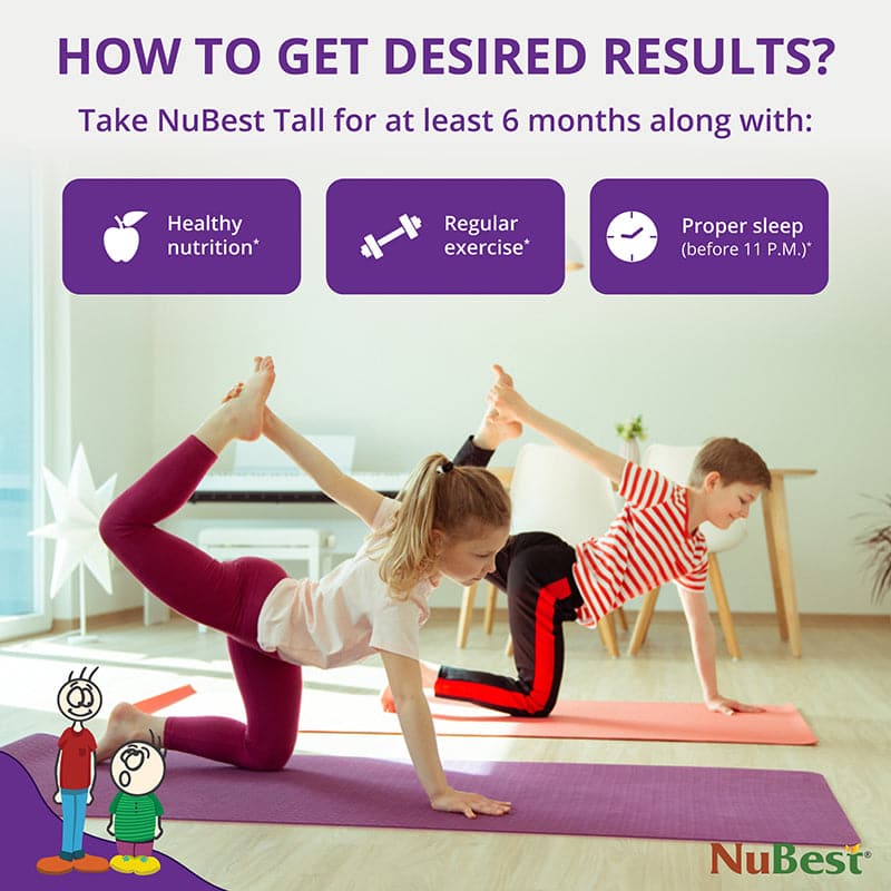 NuBest Tall, Powerful Growth for Kids & Teens (5+), Non-Milk Drinkers, 60 Capsules