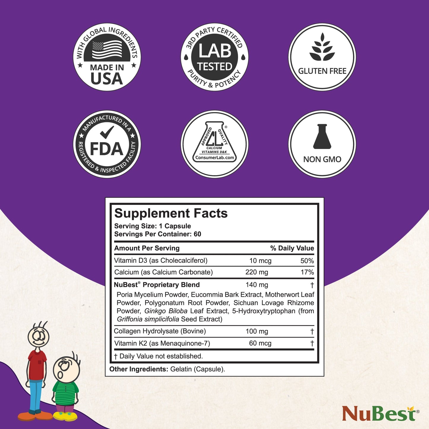 NuBest Tall 10+, Powerful Growth Support for Teens (60 Capsules)