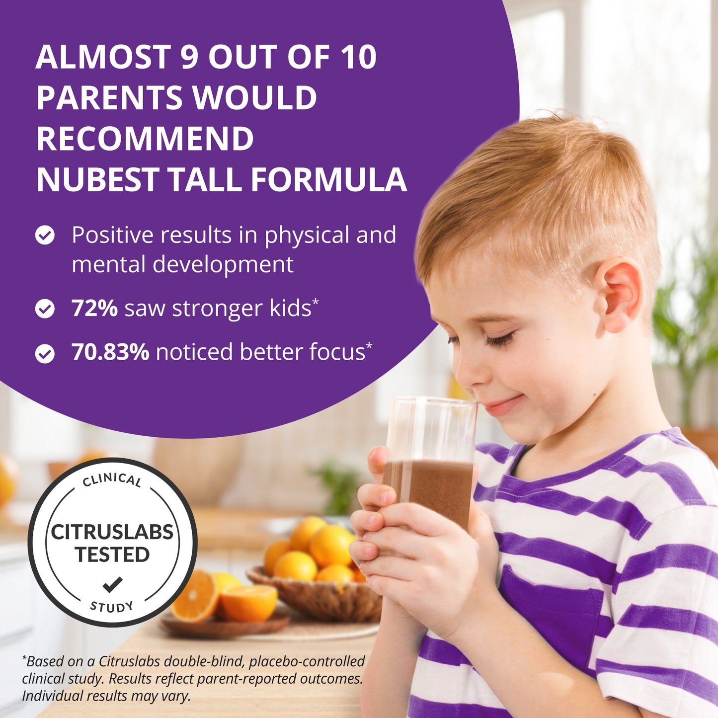 NuBest Tall Protein for Growth and Development, Kids and Teens 3+, Chocolate